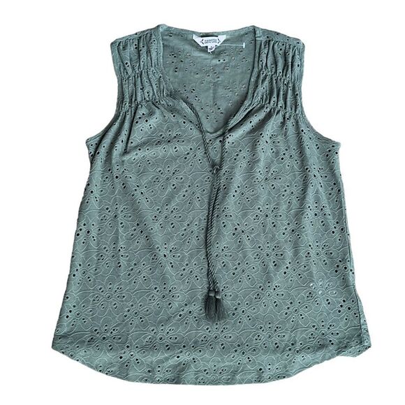 Nanette Lepore Prairie Sage Sleeveless Top SMALL NWT - Picture 2 of 14